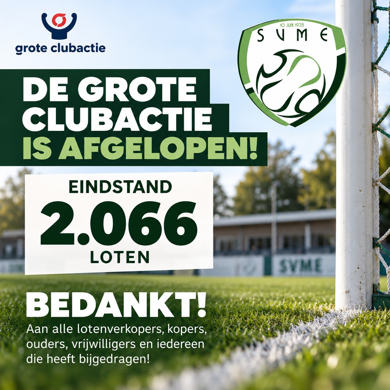 Eindstand Grote ClubActie 2026