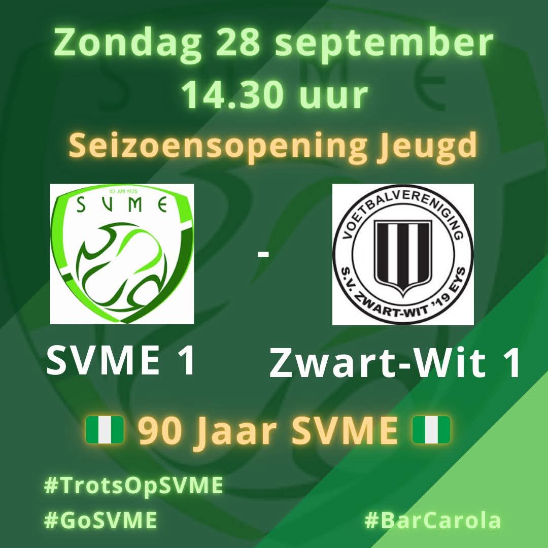 Seizoensopening jeugd en jubileumviering SVME