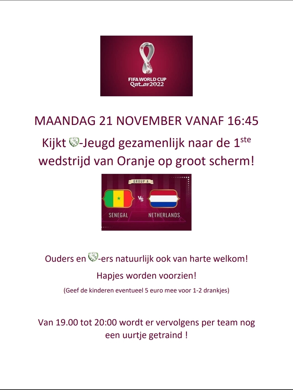 SVME kijkt Oranje WK 2022